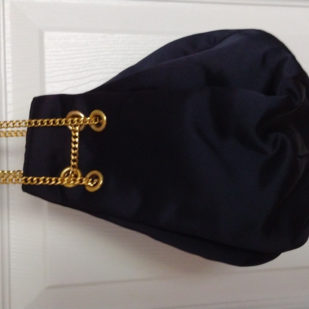 Vintage Morris moskowitz satin purse color dark blue